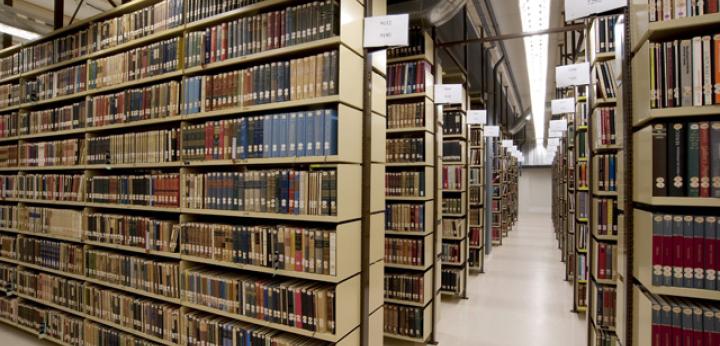 Het magazijn van de Koninklijke Bibliotheek