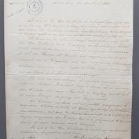 Uit het archief van familie van Doorn, inv.nr. 9. Brief van 5 maart 1833 van Davind Hendrik baron Chassé.