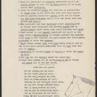 'De tien geboden voor den paardenknecht', stuk betreffende de correcte verzorging van paarden, ca 1920-1960. Zeeuws Archief, Koninklijke Maatschap De Wilhelminapolder, toegang 250, inv. nr 803.