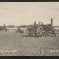 Stoomploeg, ca 1938. Zeeuws Archief, Koninklijke Maatschap De Wilhelminapolder, toegang 250, inv. nr 994