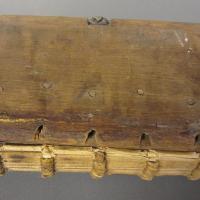 Middeleeuwse band, uit de collectie handschriften van het Zeeuwsch Genootschap der Wetenschappen
