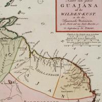 Kaart van de Wilde Kust in het huidige Guyana 1767