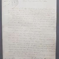 Uit het archief van familie van Doorn, inv.nr. 9. Brief van 5 maart 1833 van Davind Hendrik baron Chassé.
