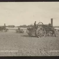 Stoomploeg, ca 1938. Zeeuws Archief, Koninklijke Maatschap De Wilhelminapolder, toegang 250, inv. nr 994