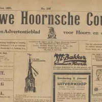 Nieuwe Hoornsche Courant, 31 december 1929 (detail)