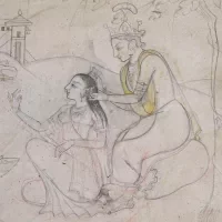 Tekening Pahari-kunstenaar