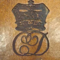 Stempel ‘CD’ op de ingebonden archivalia uit Essequebo, Demerary en Berbice (CO CCC).