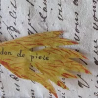 Vogel in een brief