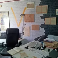 Foto van werkkamer André de Rijck