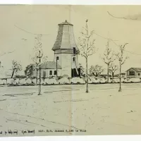Schets van molen te Wilp