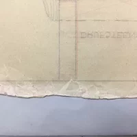 Randschade na de reparatie.