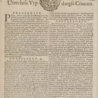 Utrechtse Vrydaegse Courant
