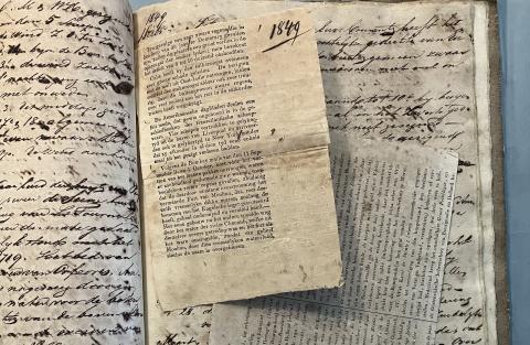 fragment uit kroniek Statius Muller, NAC collectie Vicariaat Dominicanen