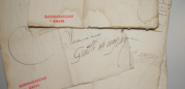 Brief met handtekeningen van Willem van Oranje, Archief Sint-Catharinagasthuis Grave, BHIC