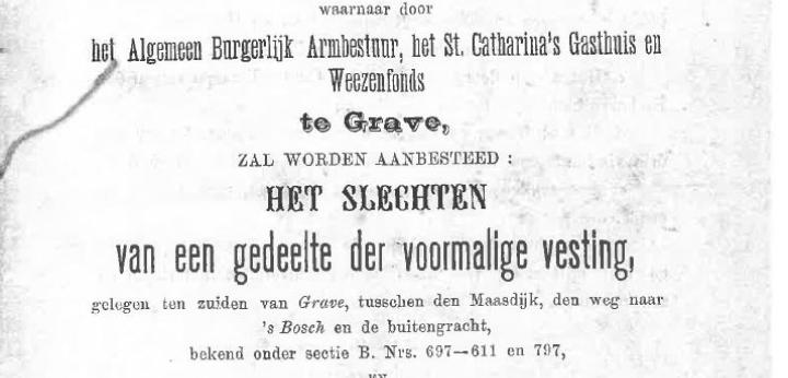 Sloopbestek 1886 inv. nr. 1106 Gasthuisarchief Grave